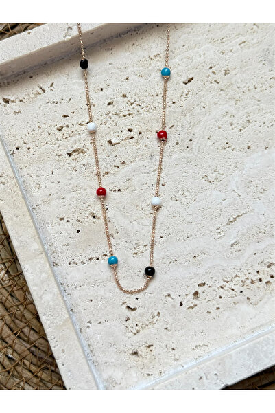 FIERA JEWELRY Xuping Colorful Bead Gold Women's Necklace