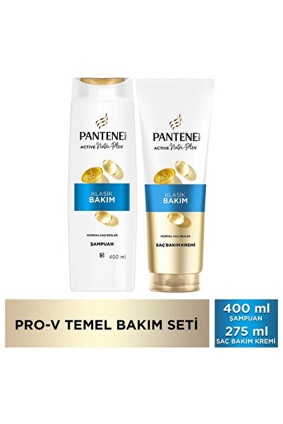 Pantene Normal ve Karma Saçlar için Bakım Seti, Klasik Bakım Şampuan 400ml ve...