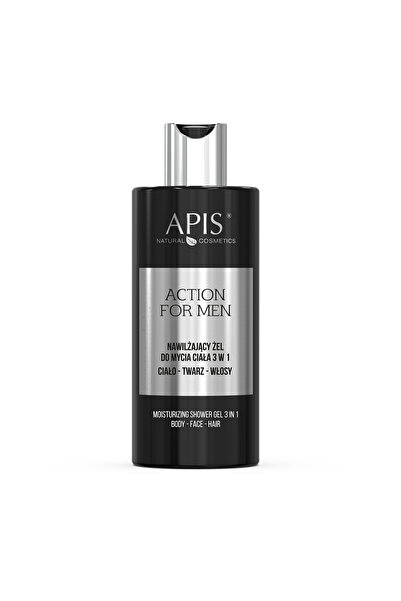Apis Natural Cosmetics Gel de dus hidratant pentru barbati Action for men 3 i...