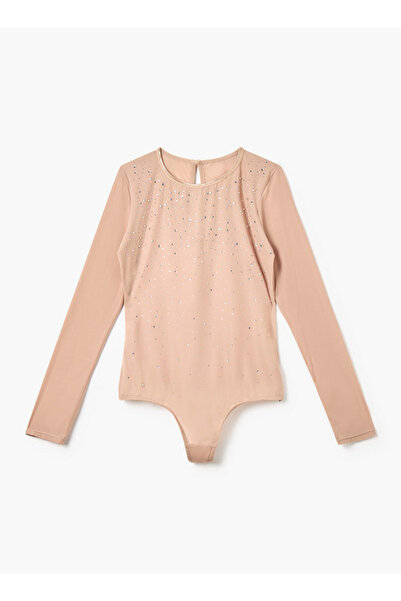 FAV بدلة جسم مزينة بأكمام طويلة وإغلاق بأزرار كبس