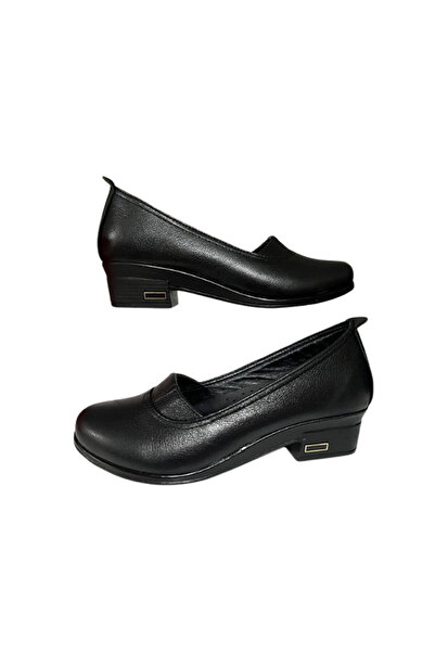 Bess حذاء الأم اليومي من الجلد الطبيعي بكعب منخفض ونعل بولي خفيف للغاية