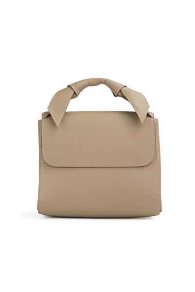 Posete Fagaras Filippa Leather Purse - Cream, Casual Bag Made of Genuine Leather, Handbag, Bags