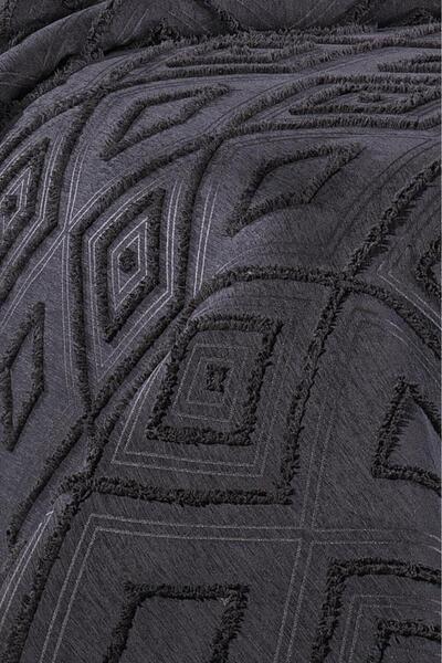 Çeyiz Diyarı Samira 3 Piece Double Pike Set Black