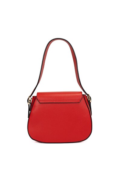 Posete Fagaras Pauline Leather Purse - Red, Casual Bag Made of Genuine Leather, Handbag, Bags
