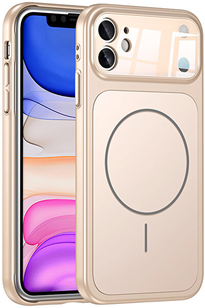 Nezih Case Apple iPhone 11 Uyumlu 17 Pro Max Görünümlü Magsafe Sarj Destekli ...