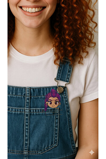 gokmentoy Rumi Kpop İblis Avcıları Demon Hunter Ahşap El Boyaması Broş