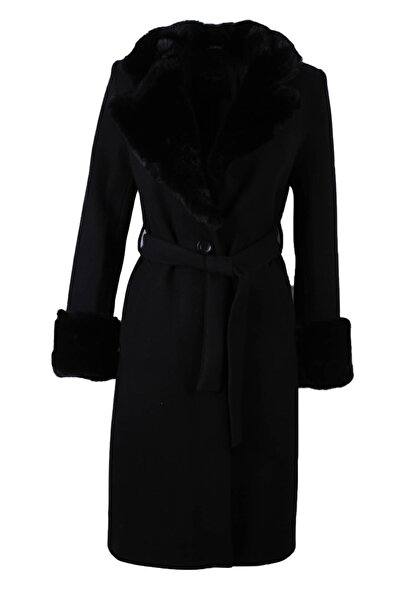 trender 26KG07000018 معطف نسائي أسود 3412