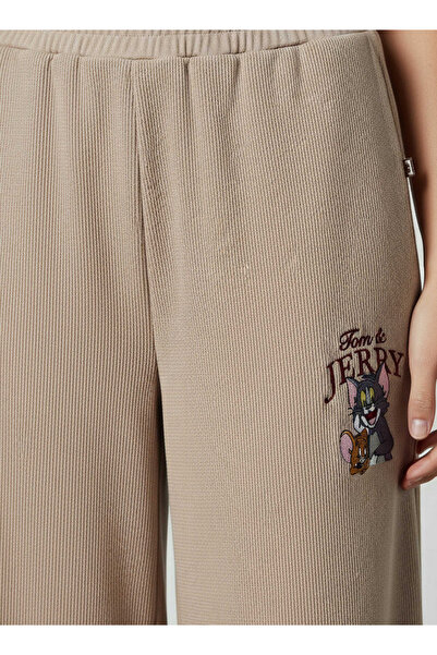 SP Characters Comfort Waist Wide Leg Track Pants with Pockets