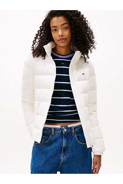Tommy Hilfiger Kadın Beyaz Şişme Ceket