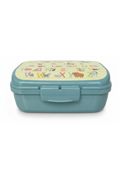 ELDİPA 1000 ml Dry Food Nutrition Container with Locking Educational Pattern Lid Storage Container Bpa Free 1 Liter