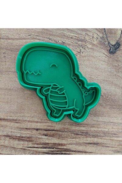 Rafine Studio 3D Dinosaur Themed 4-Piece Cookie Cutter Set - Polymer Clay, Play Dough Stamp and Cutter Shaper