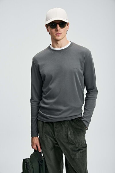 Lufian 112020056 Tricou Victor cu mânecă lungă pentru bărbați tricou VERDE