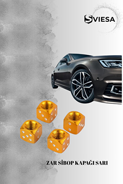 Sviesa غطاء صمام زار 4 قطع أصفر