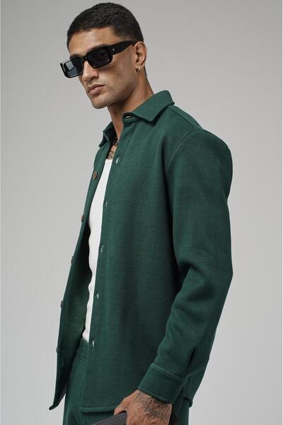 king brich Regular Fit Jacquard Men's Trouser Shirt Set