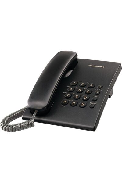 PANASONIC KX-TS500B Integrated Corded Telephone (Black)