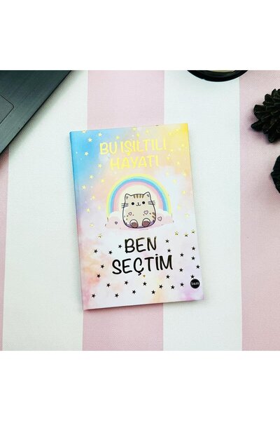 hediyeofisi I Chose This Sparkling Life Designed Stationery Set