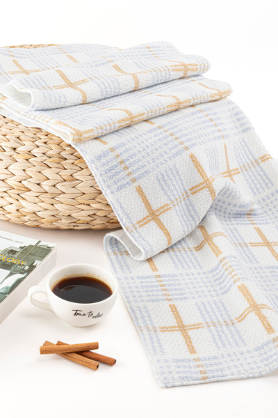 AQUABERRY М'яка екологічна преміум зимовий шарф - синій