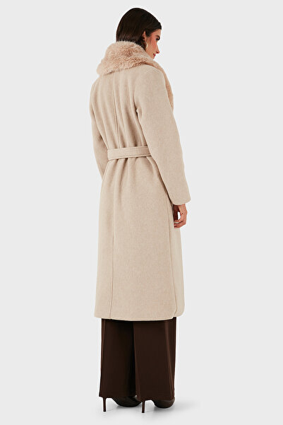 Via Dante Relaxed Fit Soft Fur Shawl Collar Coat Coat 6909660