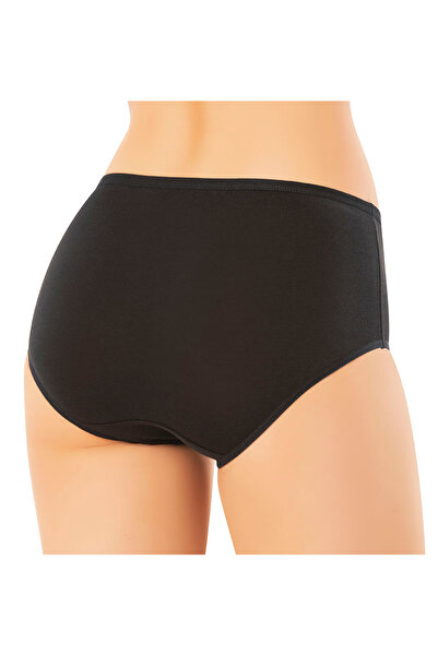 KOTA Kadın Külot Yüksek bel toparlayıcı rahat konforlu 5 Adet Siyah Renk