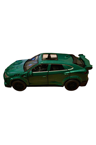 Vision XXI Lamborghini Urus Car, Metal Model, 1:32, Diecast, Spring Mechanism, 16 cm, Green