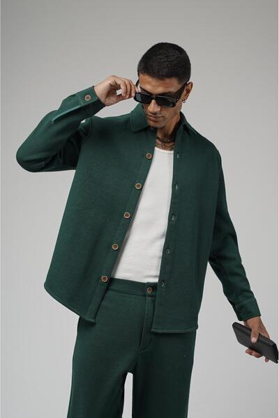 king brich Regular Fit Jacquard Men's Trouser Shirt Set