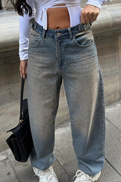 Touz Moda Y2K Streetwear Detail Jean Pants