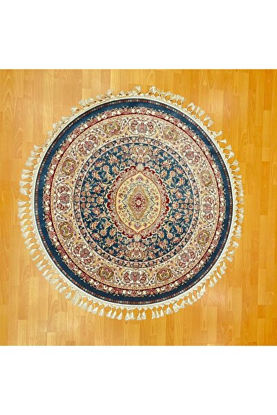 MEVLANA BAZAAR Yuvarlak Klasik Madalyon 150 x150 CM İpek Halı