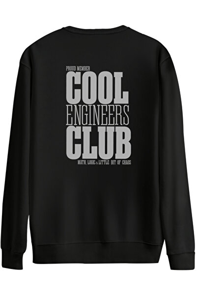 BetterThanCo Clubul inginerilor cool cu imprimeu guler rotund supradimensiona...