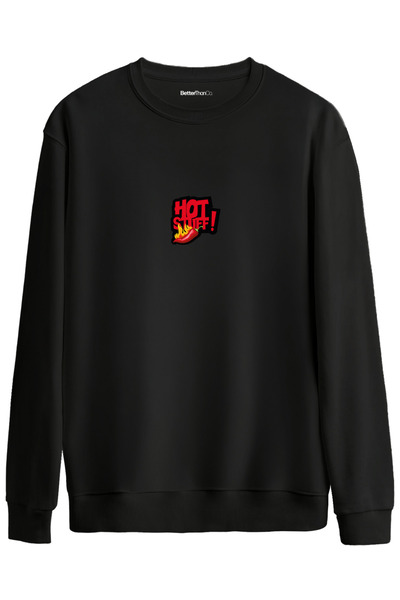 BetterThanCo Hot Stuff cu imprimeu guler rotund supradimensionat Swea tricou