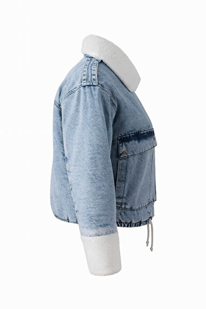 trender 26kg07000013 Blue Women's Coat 4712