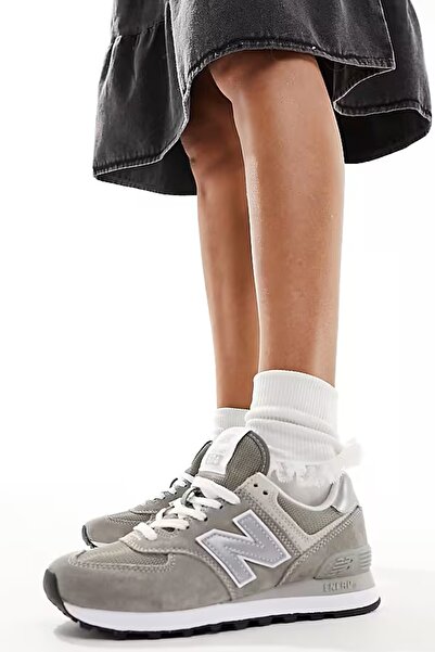 New Balance Ml574 Evg Leather Mens Sneaker Genuine Leather Men's Casual Sports Shoes Gray