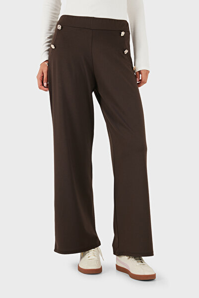 Via Dante Παντελόνι Straight Fit με λεπτομέρεια από πέτρα ΠΑΝΤΕΛΟΝΙ 268755080