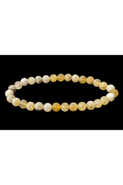 LAXMİ Bratara din Opal Galben A 6mm, pentu cresterea valorii personale