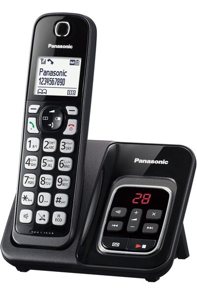 PANASONIC cordless handset KX-TGD520UEB, Black