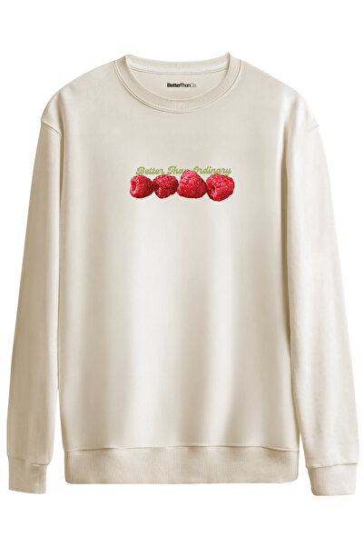 BetterThanCo Betterthanordinary Printed Crew Neck Oversized Sweatshirt