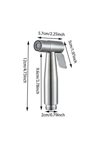BLUE CORAL Stainless Steel Toilet Sprayer Gun Hand Bidet Faucet Self Cleaning