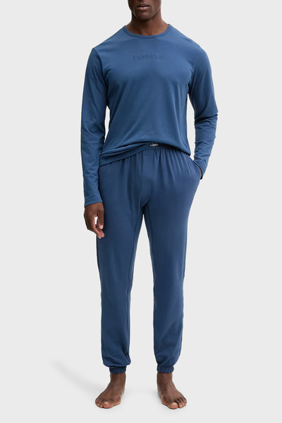 Calvin Klein Desenli Pamuklu Regular Fit Pijama Takımı LV00NM2957CEC Erkek PİJAMA TAKIMI LV00NM2957