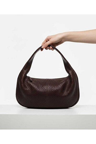 e Erta Milano Örgü Desen Şık Büyük Çanta