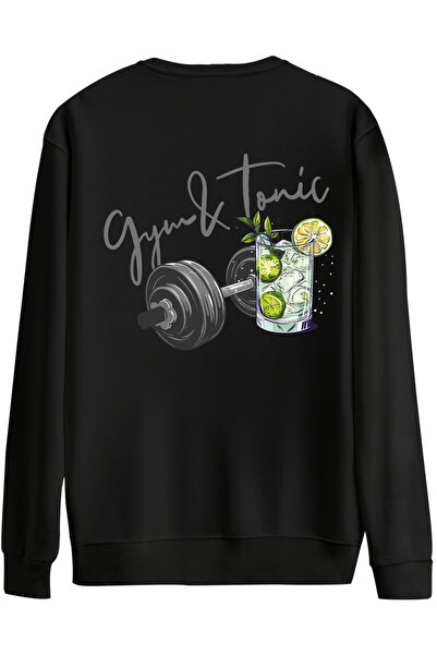 BetterThanCo Tonic pentru sală de gimnastică cu imprimeu guler rotund supradimensionat Swea tricou