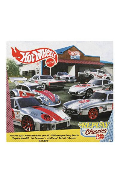 mattel HOT WHEELS REPLAY THE CLASSIC SET 7 METAL CARS 1 TO 64 SCALE