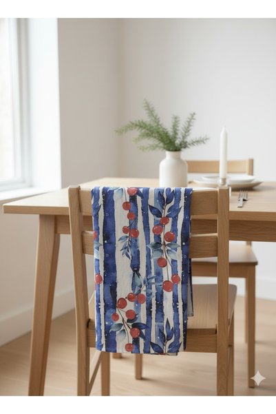 Elvya Christmas | %100 Pamuk Baskılı Kurulama Bezi – 40×60 cm Yılbaşı Temalı