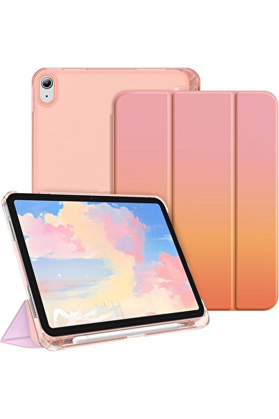 m.tk moveteck iPad 11. Nesil A16 11-Inch/10Th Generation 10.9-Inch 2025 Compatible Case Flip Cover with Pen Compartment Color Changing