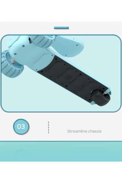 DAT Kids 3-Wheel LED Scooter with Rear Brake & Lean-to-Steer – Blue/Green/Pink, Ages 3+