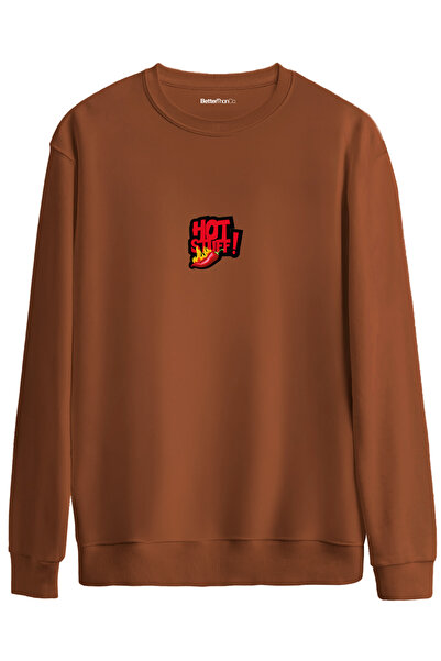 BetterThanCo Hot Stuff Printed Crew Neck Oversized Sweatshirt