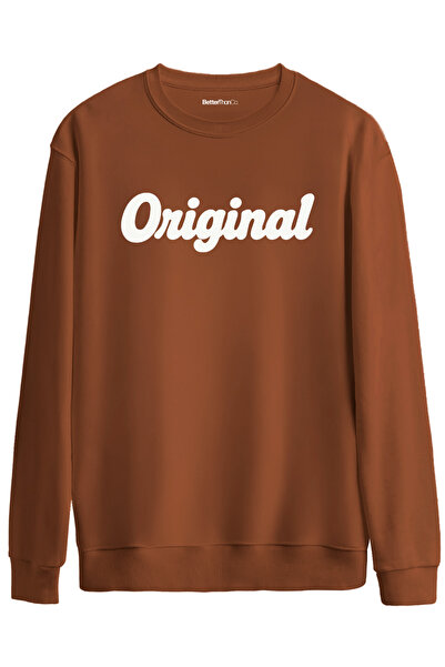 BetterThanCo Original Printed Crew Neck Oversized Sweatshirt