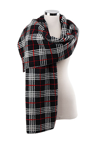 AQUABERRY Soft Plaid Premium Winter Scarf - Smoked