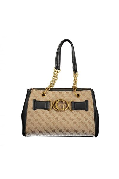 Guess Beige monogram crossbody bag