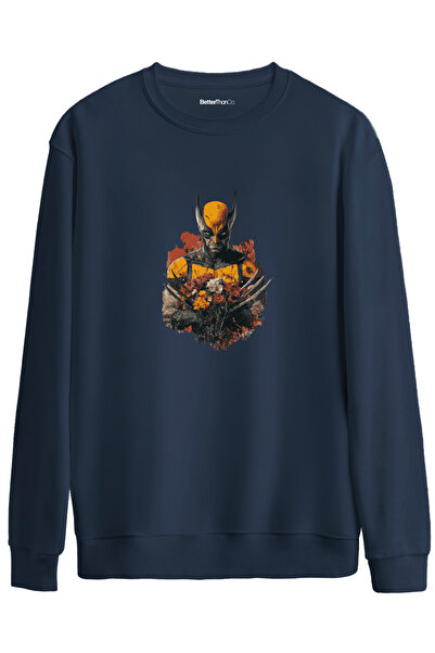 BetterThanCo Iubitor secret cu imprimeu guler rotund supradimensionat Swea tr...