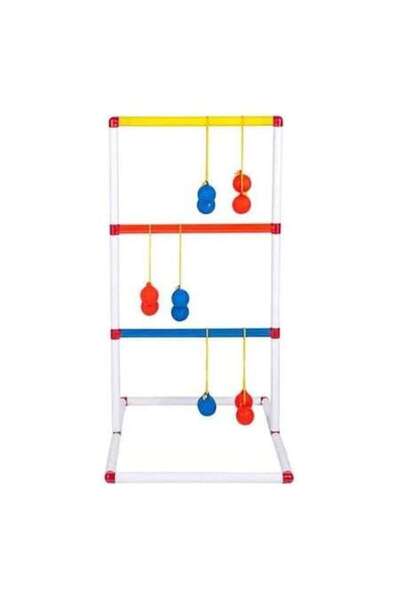 OEM Ladder Toss Family Skill Game with Balls and Ladder, 29x6x29 cm, Multicolor