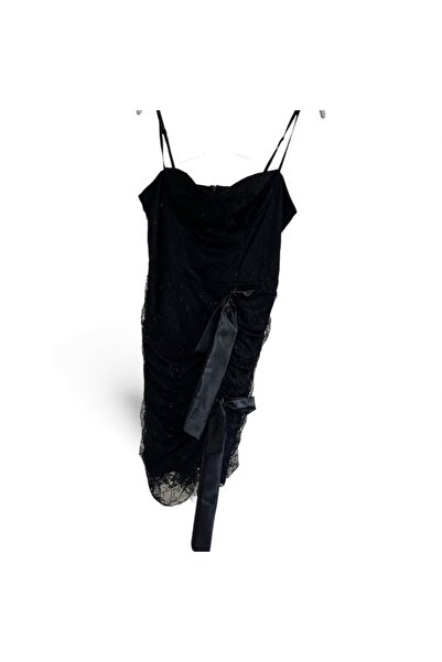 Butik Lena SİYAH ABİYE KADIN ELBİSE